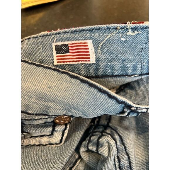 TRUE RELIGION BILLY SUPERT ROW 36 SEAT 33  VINTAGE Made in USA - Picture 13 of 14